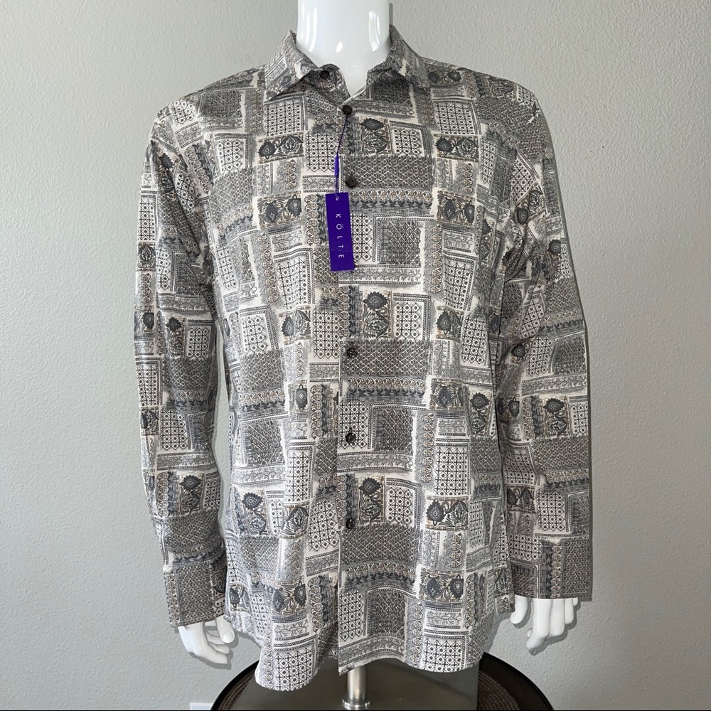 Kolte Men’s Long Sleeve Button-Down Dress Shirt